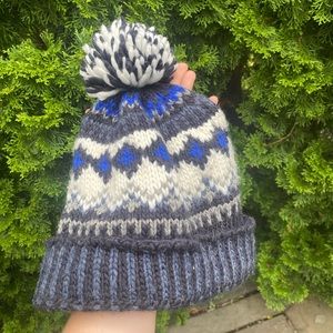 Funky boho Aztec hat warm winter beanie